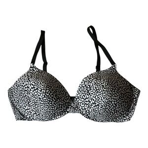 Victoria's Secret Black and White Patterned Bra
